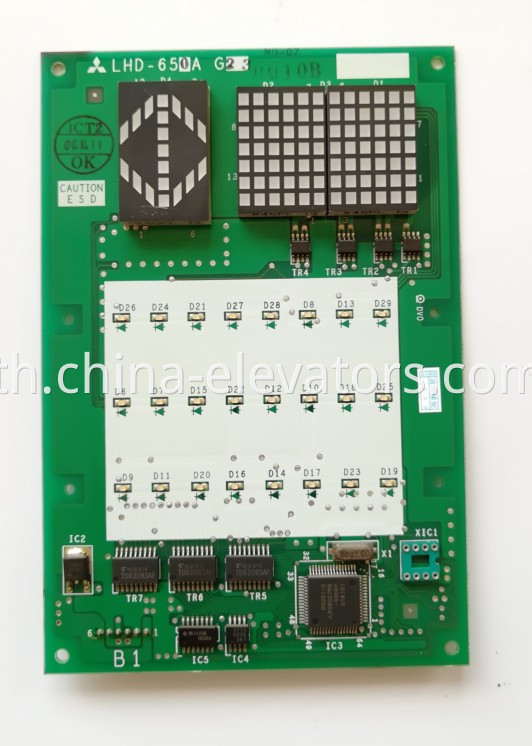 COP Display Board LHD-650AG23 for Mitsubishi GPS-3 Elevators